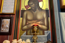 Воскресная Литургия в храме в честь иконы Божией Матери Неувядаемый цвет